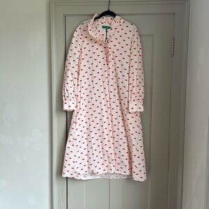 Clare V Eleanor dress, Blush with lips, OS, Never worn